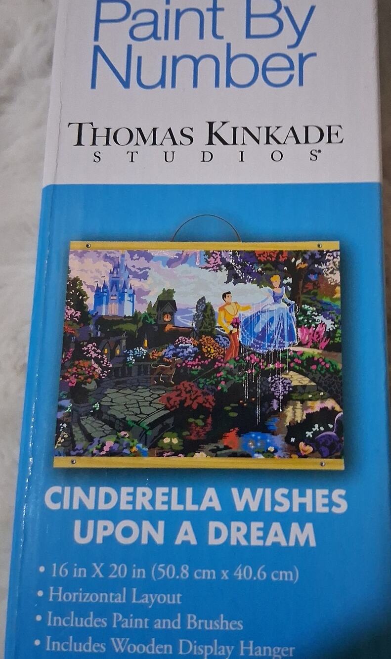 Disney Thomas Kinkade Paint By Number Cinderella